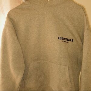 Essentials Dark Oatmeal Hoodie